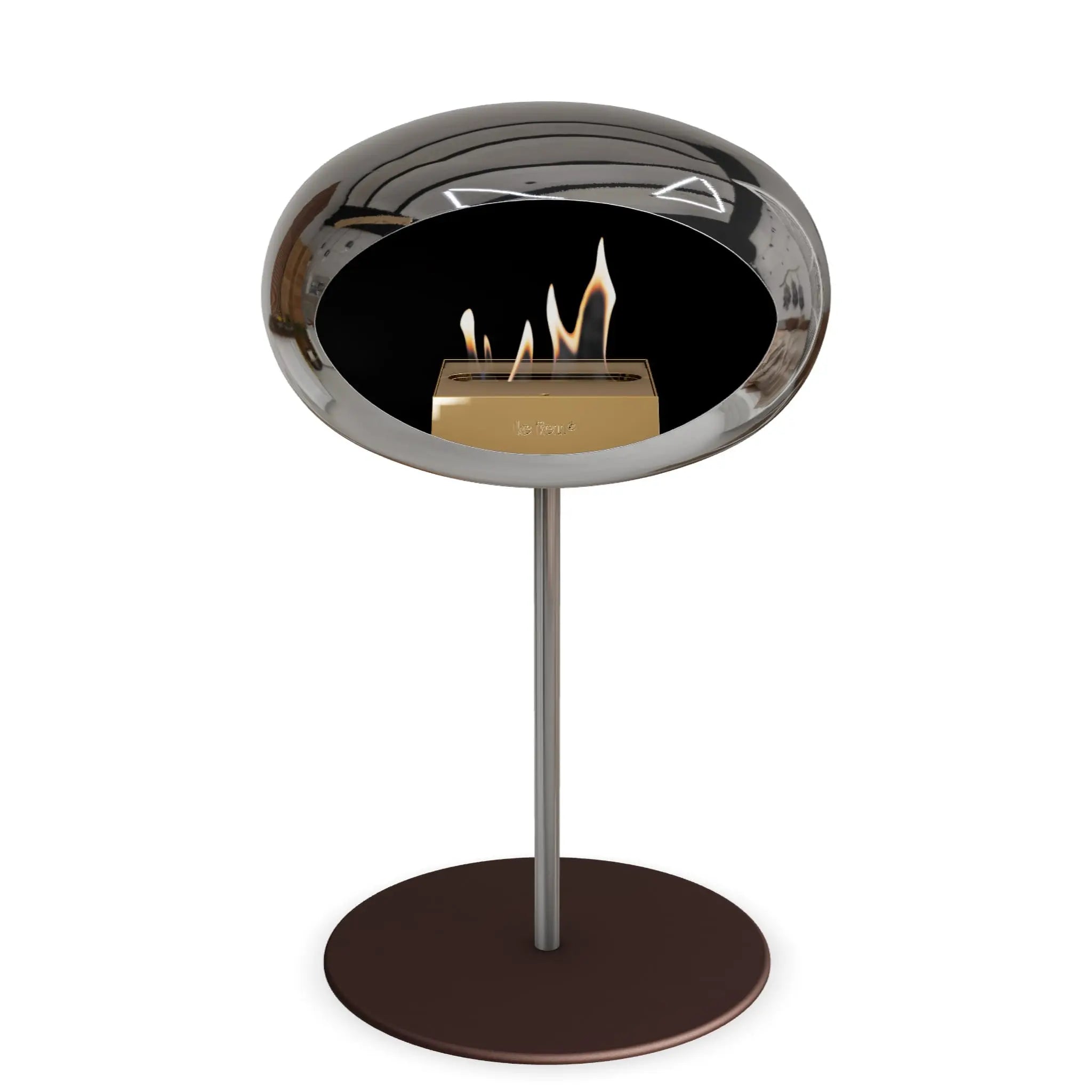 Le Feu Steel Low Dome <br>Chromed Silver Le Feu