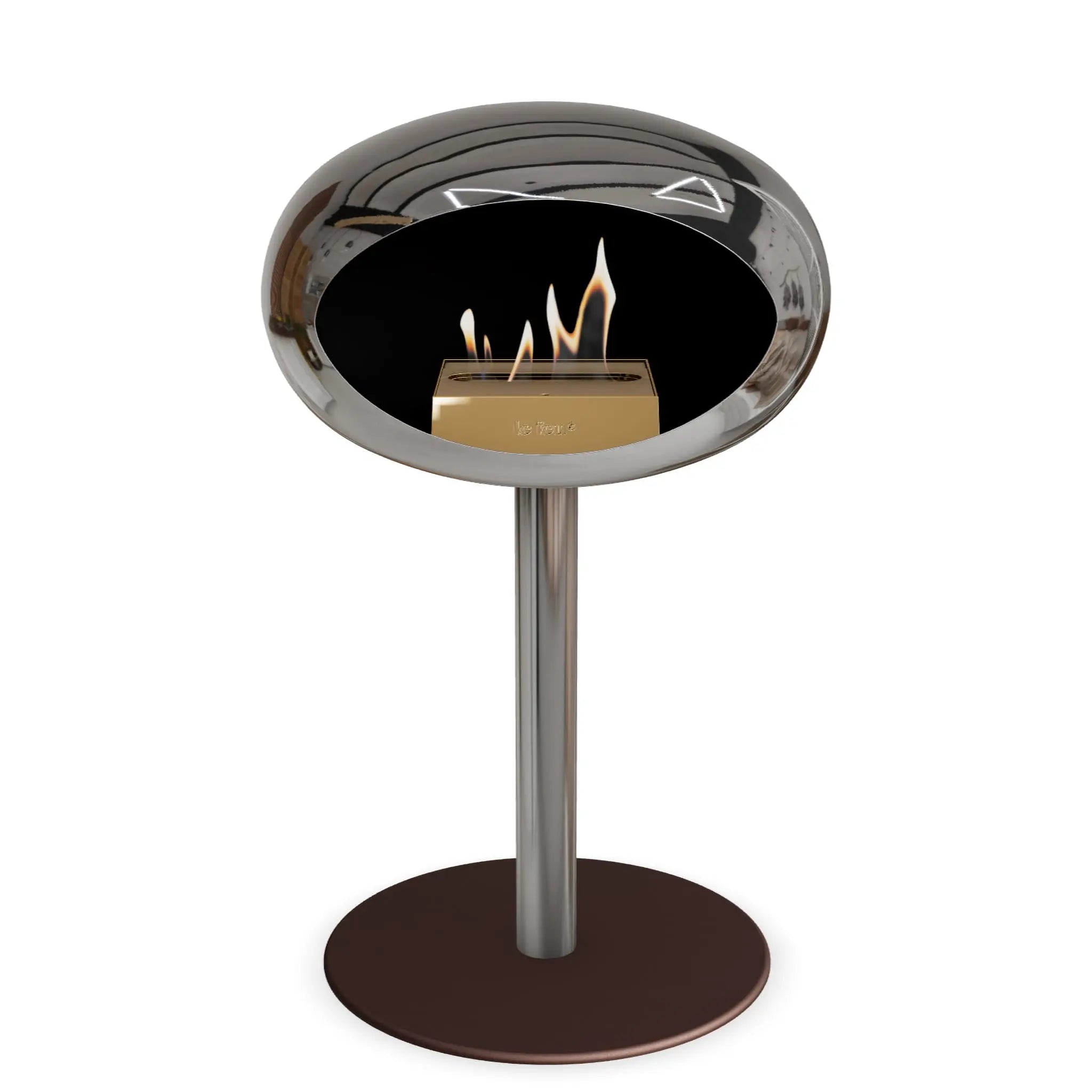 Le Feu Steel Low Dome <br>Chromed Silver Le Feu