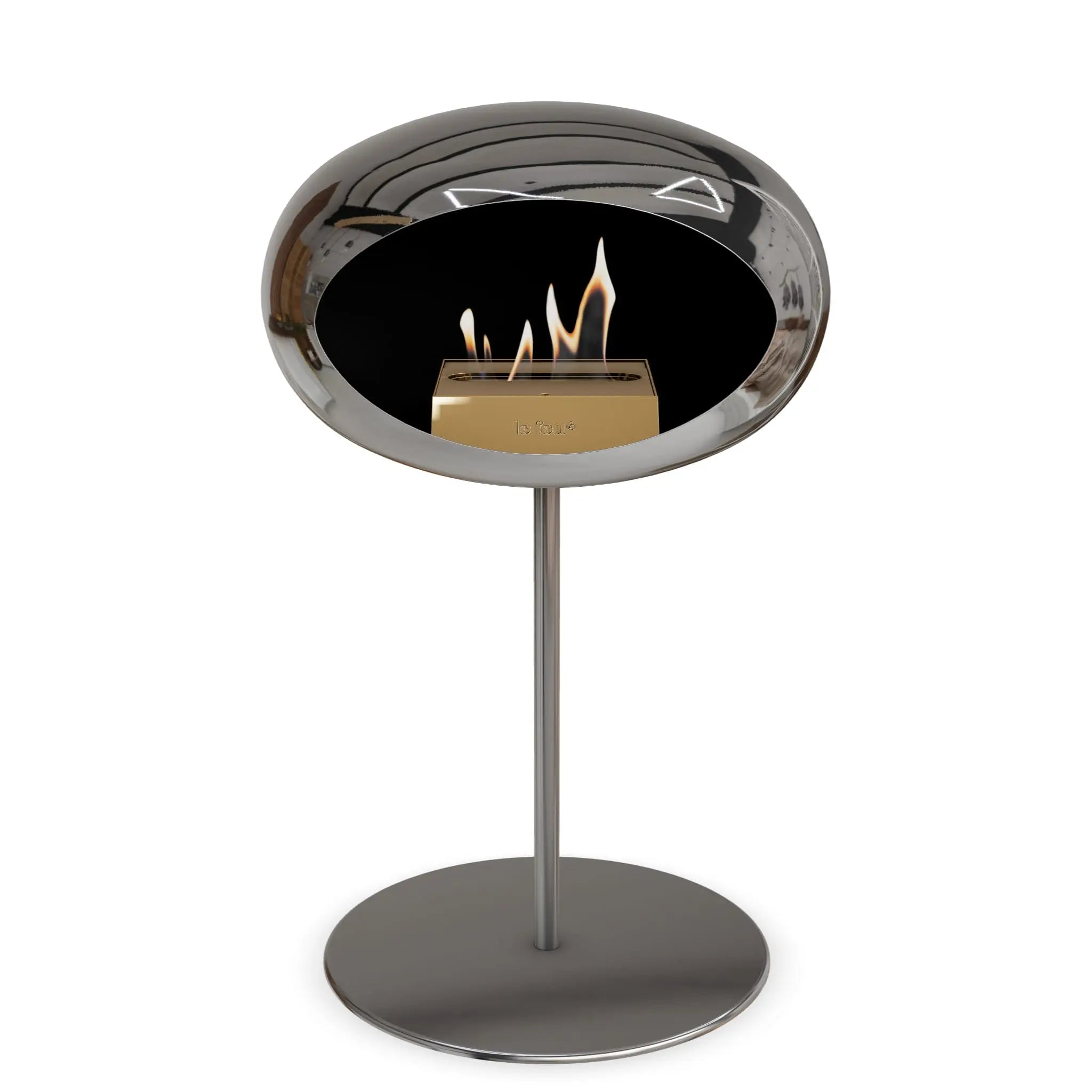 Le Feu Steel Low Dome <br>Chromed Silver Le Feu