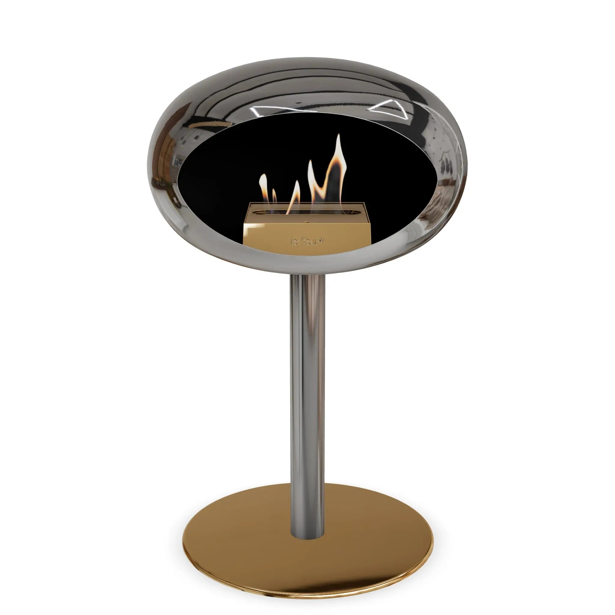 Le Feu Steel Low Dome <br>Chromed Silver Le Feu