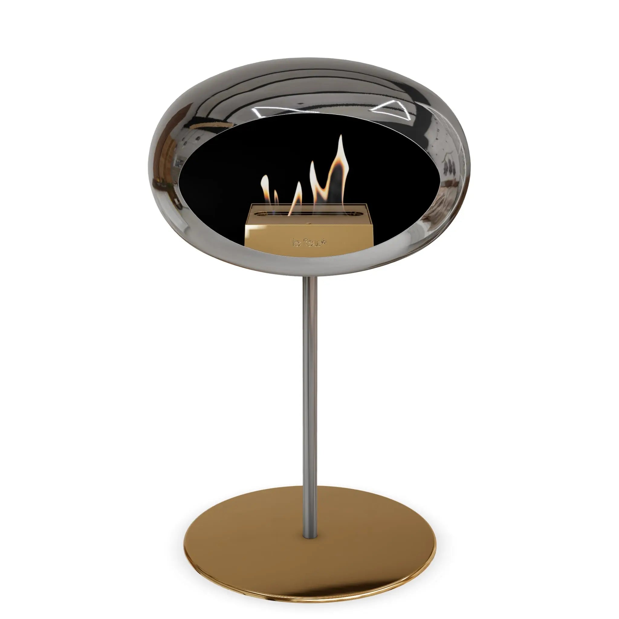 Le Feu Steel Low Dome <br>Chromed Silver Le Feu