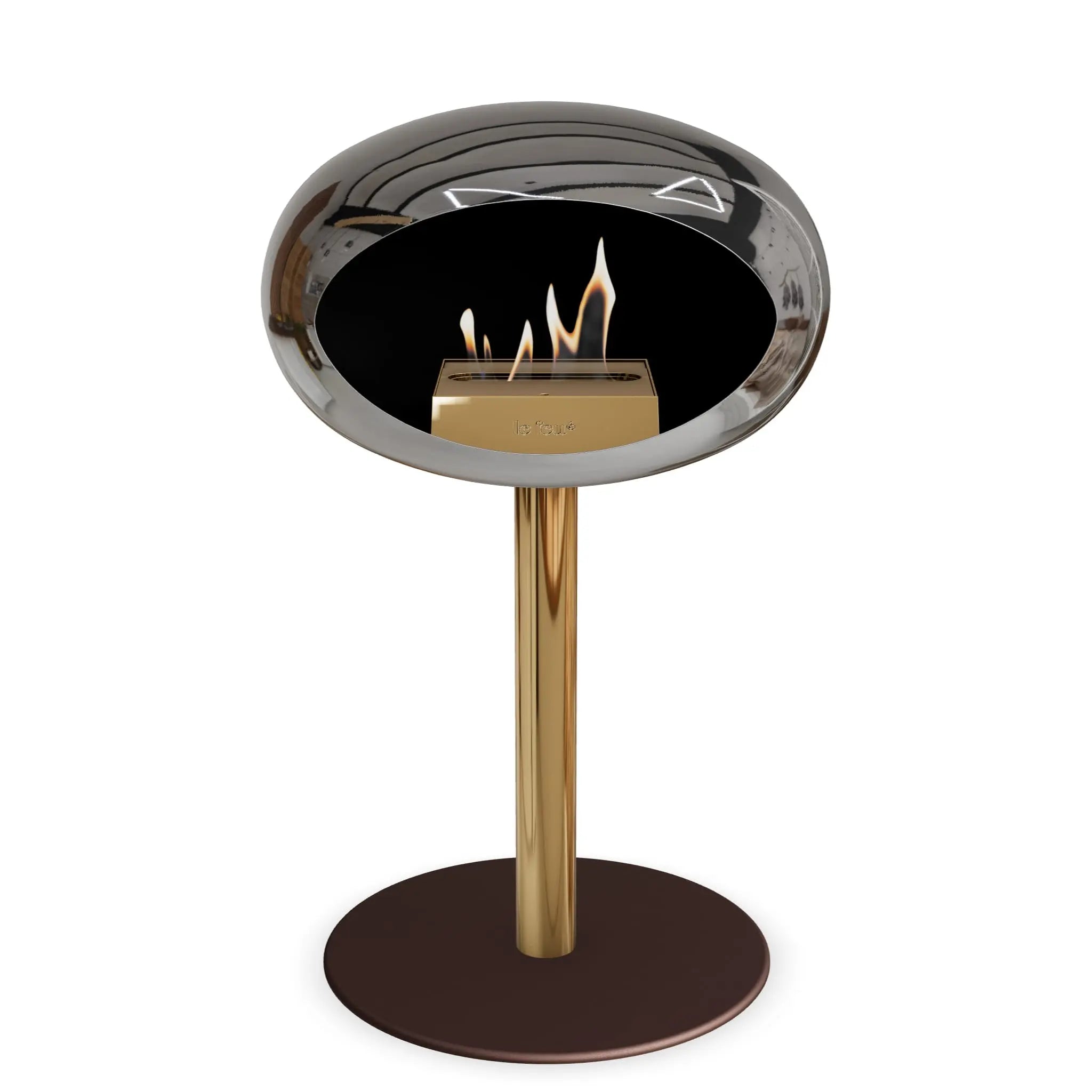 Le Feu Steel Low Dome <br>Chromed Silver Le Feu