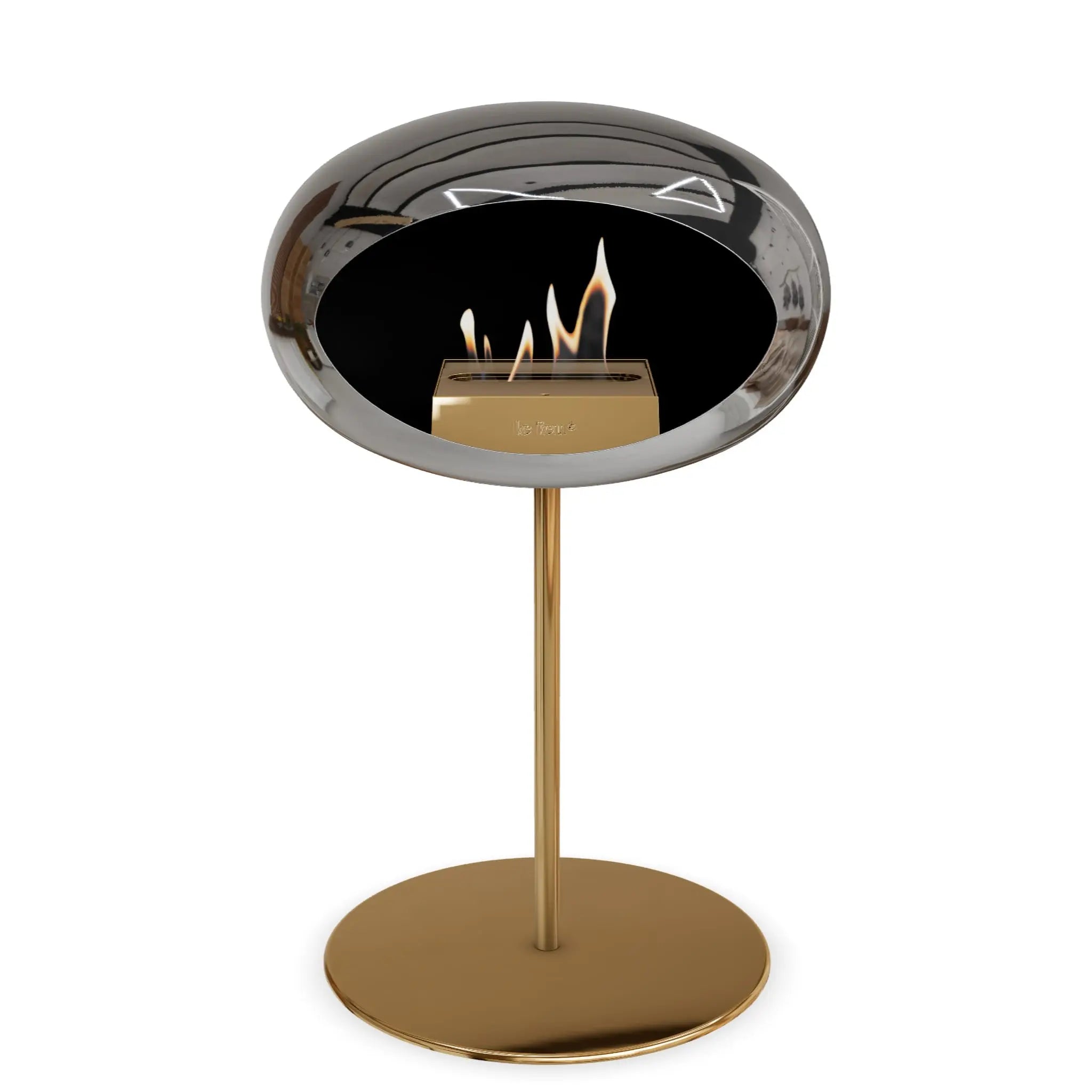 Le Feu Steel Low Dome <br>Chromed Silver Le Feu