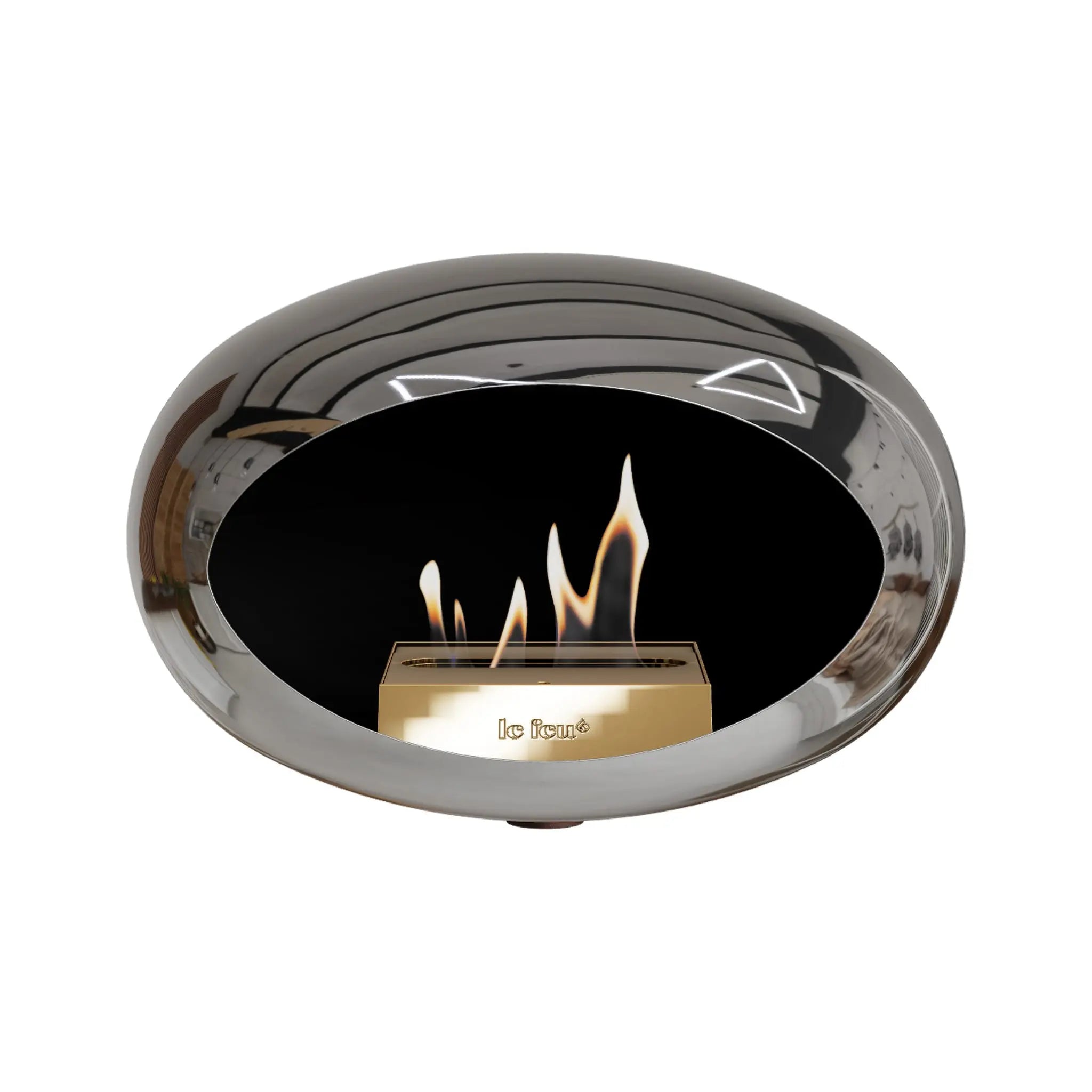 Le Feu Wall Dome <br>Chromed Silver Le Feu