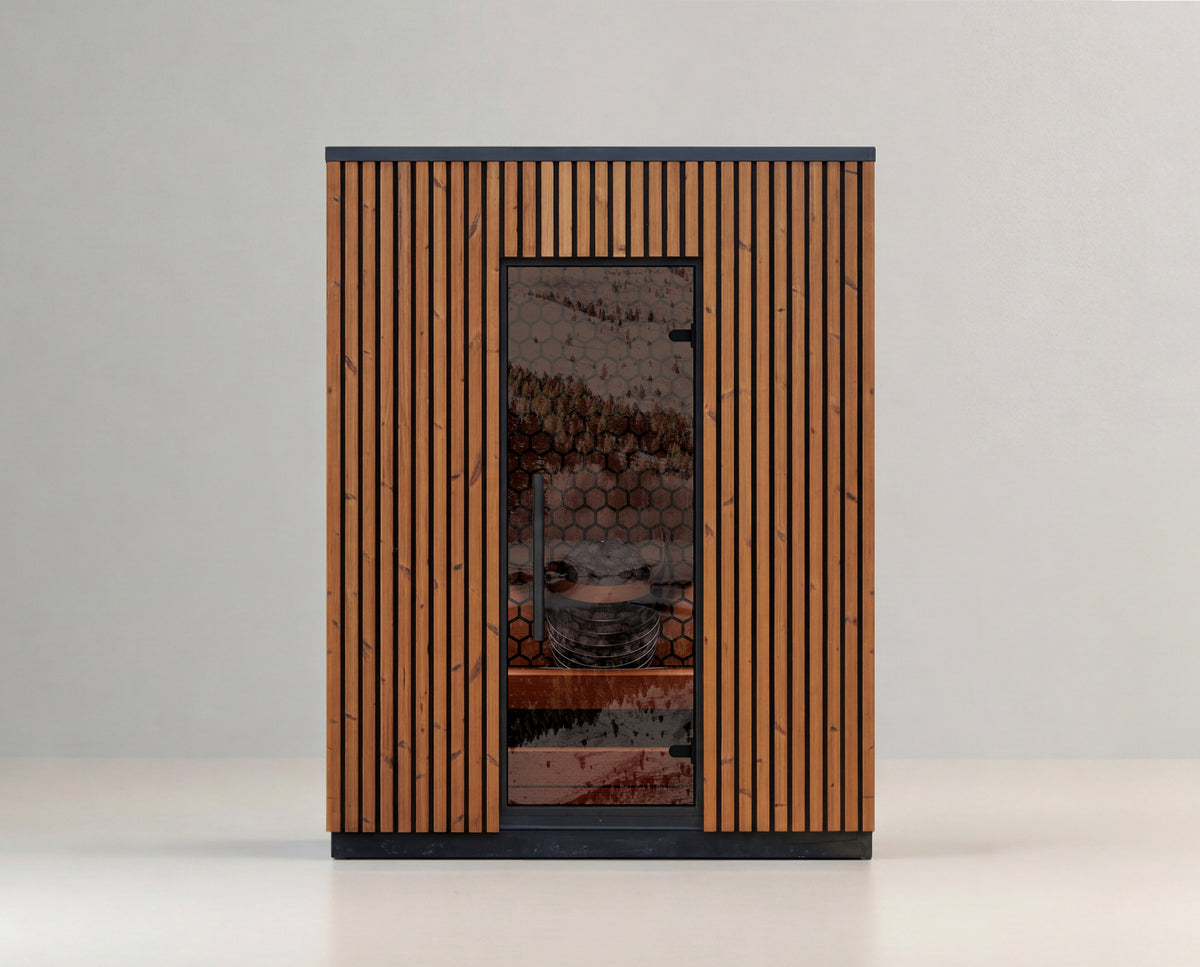 LEIL Viva 180 front elevation with vertical timber cladding