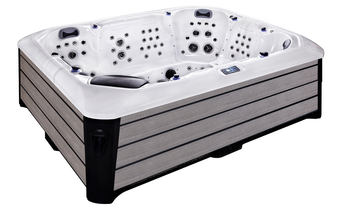 SkyBlue Texas hot tub with seven seats and one lounge